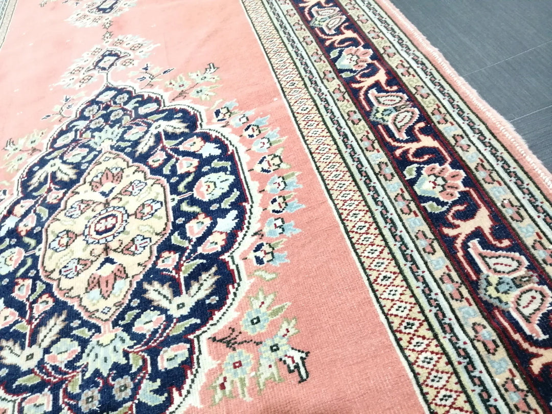 Pink Turkish Runner Rug 3' 3" x 14' 7" Hand-Knotted | No. WR85316