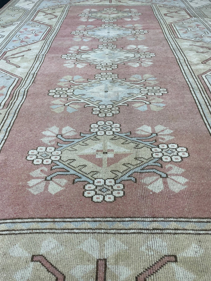 Blue Turkish Oushak Rug 6' 7" x 9' 10" Hand-Knotted | No. WR85339