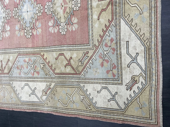 Blue Turkish Oushak Rug 6' 7" x 9' 10" Hand-Knotted | No. WR85339