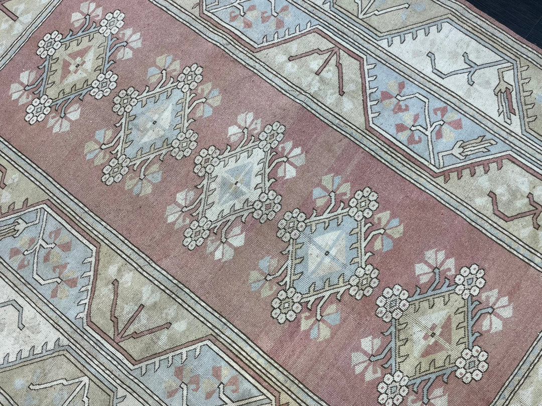 Blue Turkish Oushak Rug 6' 7" x 9' 10" Hand-Knotted | No. WR85339