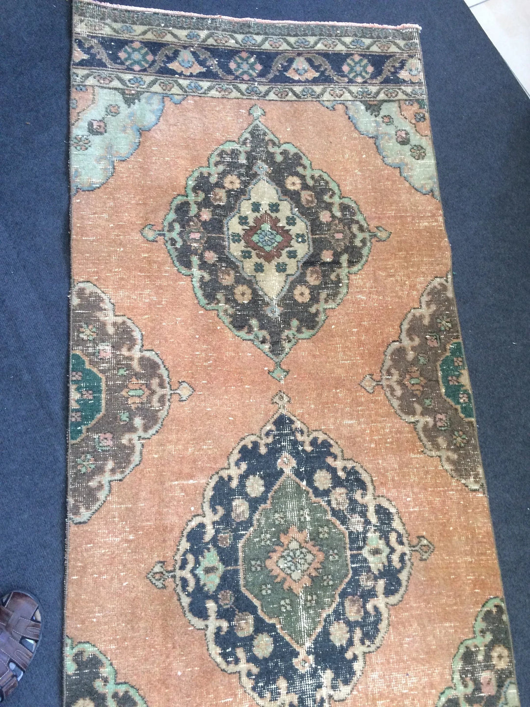 Turkish Runner Rug 3' x 13' 8" Hand-Knotted | No. WR85343