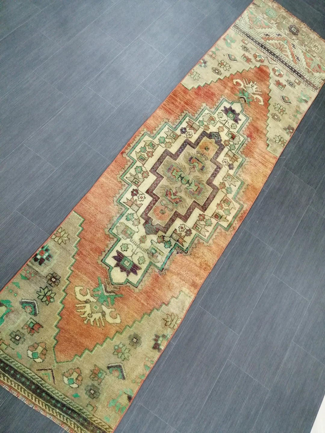 Turkish Runner Rug 2' 5" x 9' 5" Hand-Knotted | No. WR85818