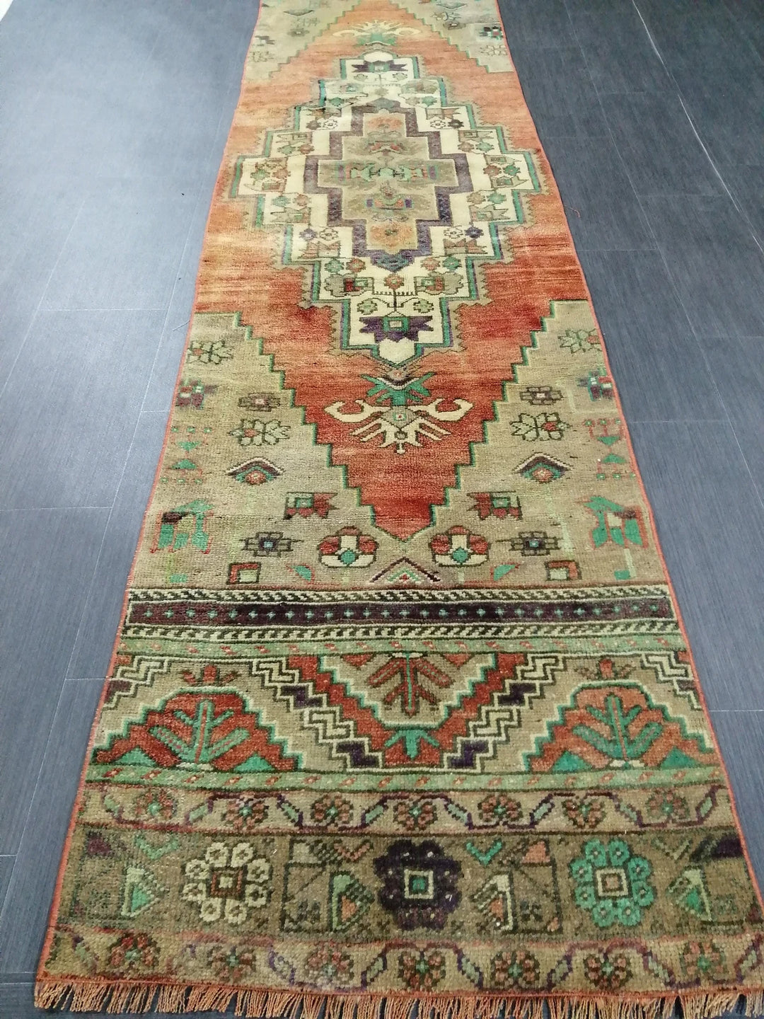 Turkish Runner Rug 2' 5" x 9' 5" Hand-Knotted | No. WR85818