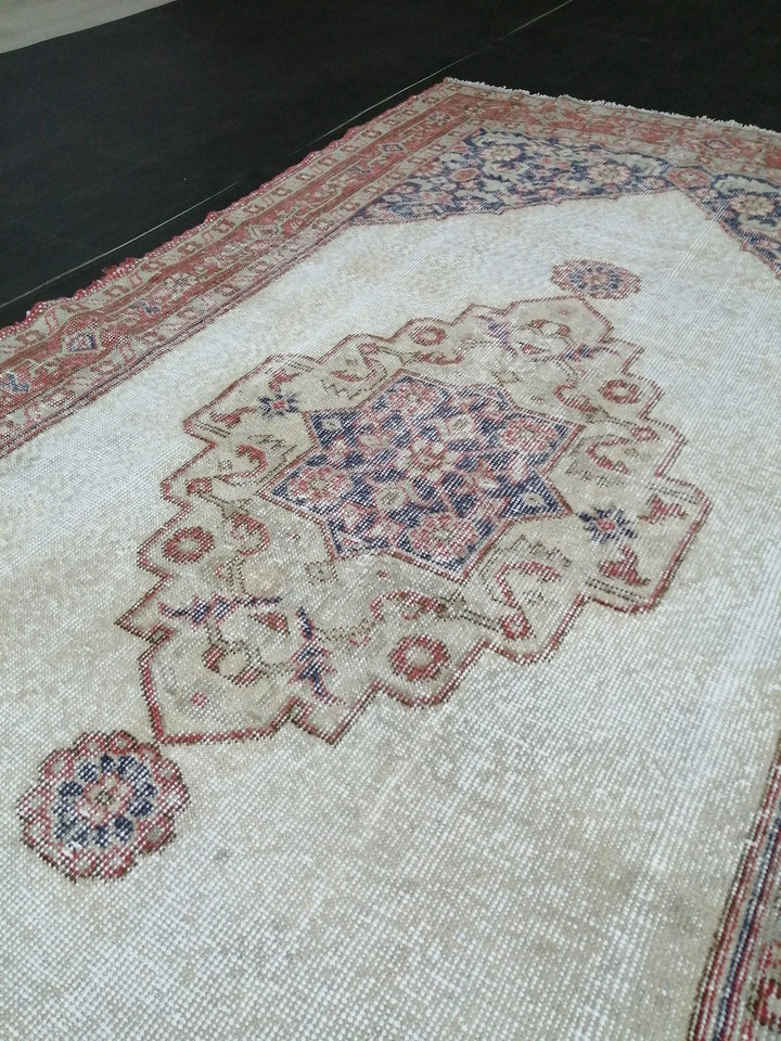 Rust Turkish Runner Rug 3' 10" x 6' 11" Hand-Knotted | No. WR86431