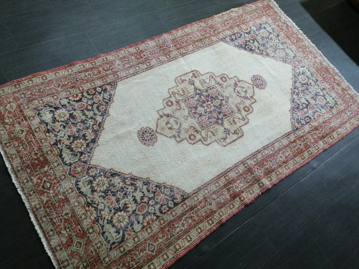 Rust Turkish Runner Rug 3' 10" x 6' 11" Hand-Knotted | No. WR86431