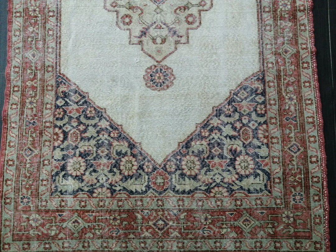 Rust Turkish Runner Rug 3' 10" x 6' 11" Hand-Knotted | No. WR86431