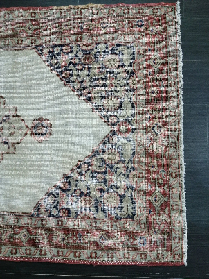 Rust Turkish Runner Rug 3' 10" x 6' 11" Hand-Knotted | No. WR86431