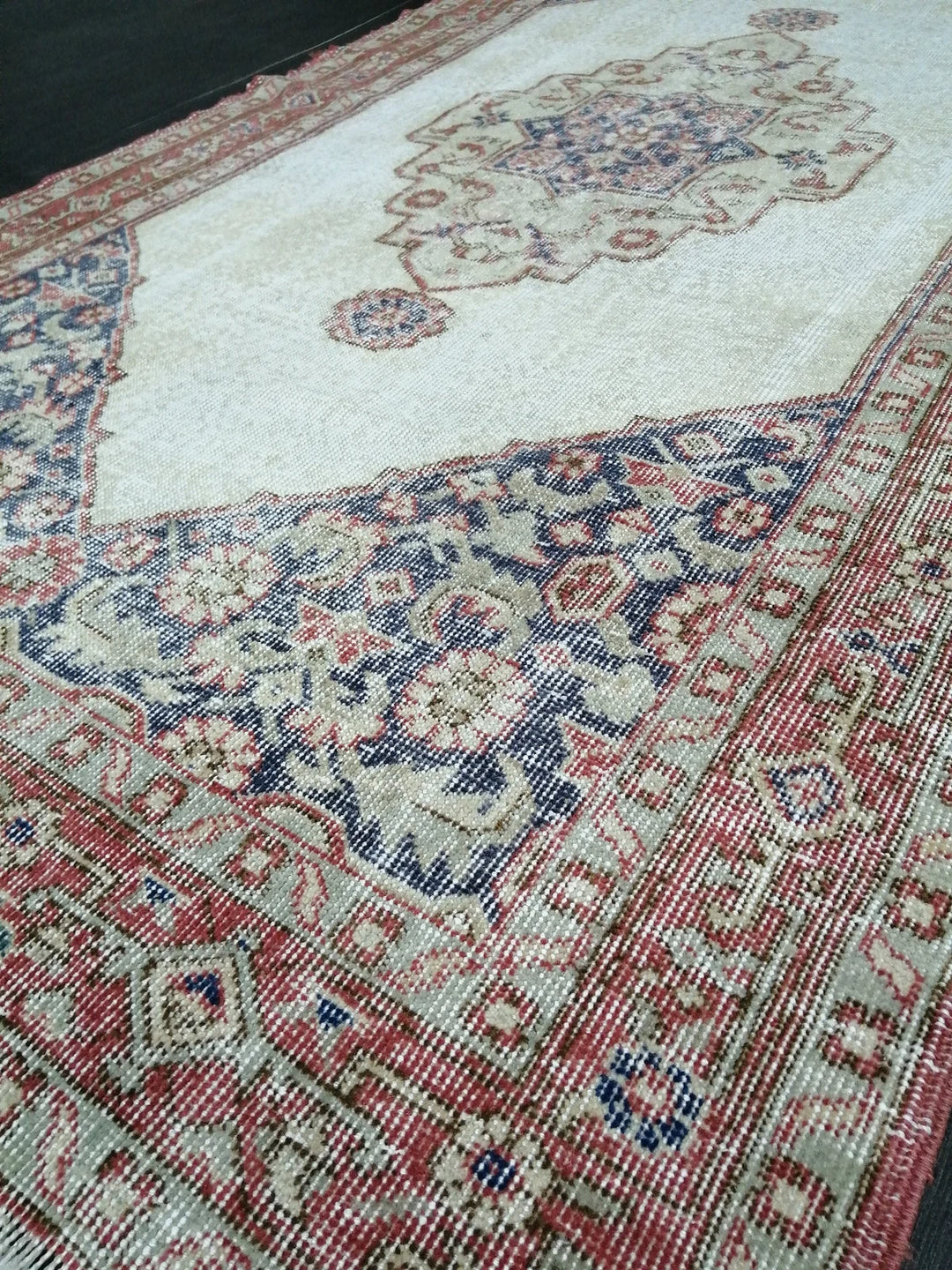 Rust Turkish Runner Rug 3' 10" x 6' 11" Hand-Knotted | No. WR86431