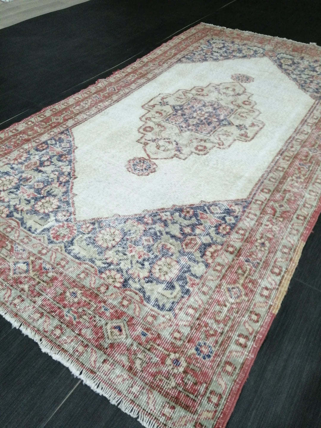 Rust Turkish Runner Rug 3' 10" x 6' 11" Hand-Knotted | No. WR86431