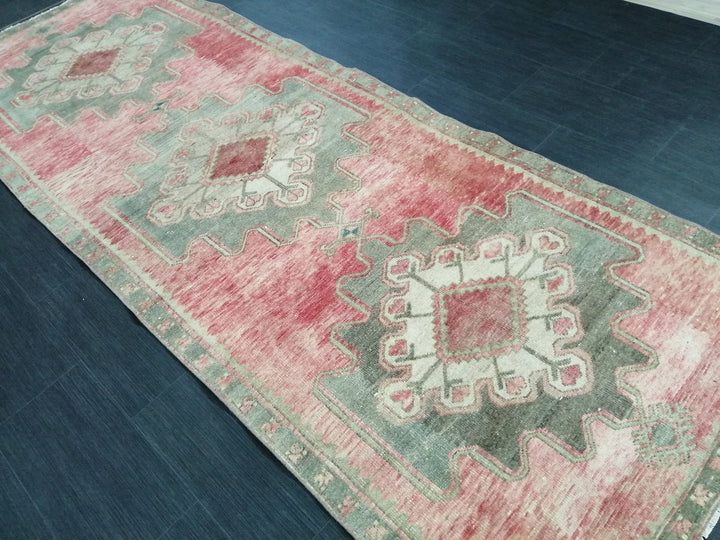 Turkish Runner Rug 3' 8" x 10' Hand-Knotted | No. WR86500
