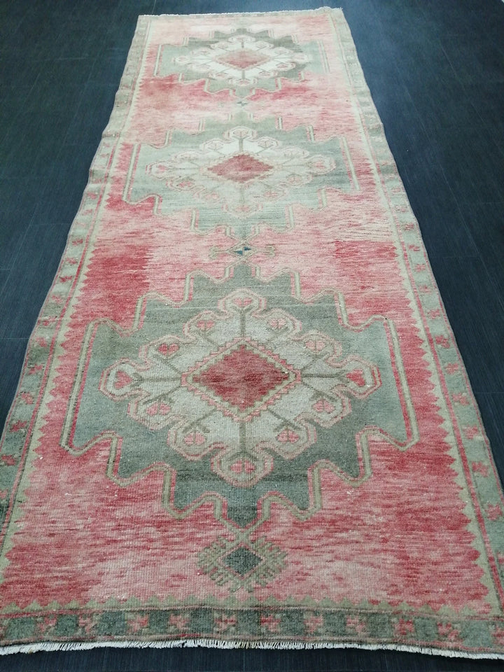 Turkish Runner Rug 3' 8" x 10' Hand-Knotted | No. WR86500
