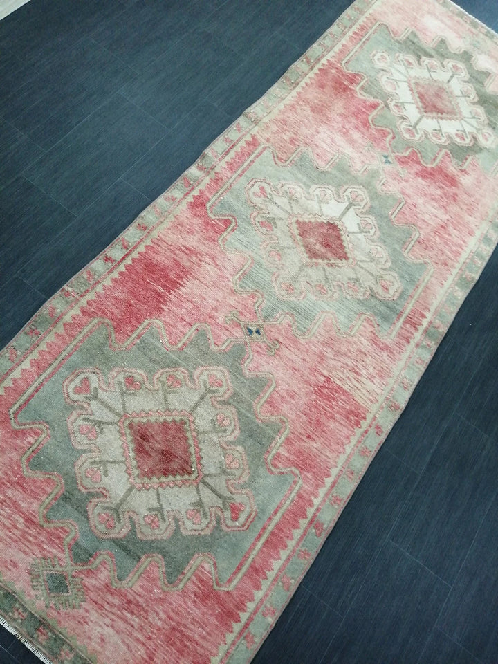 Turkish Runner Rug 3' 8" x 10' Hand-Knotted | No. WR86500