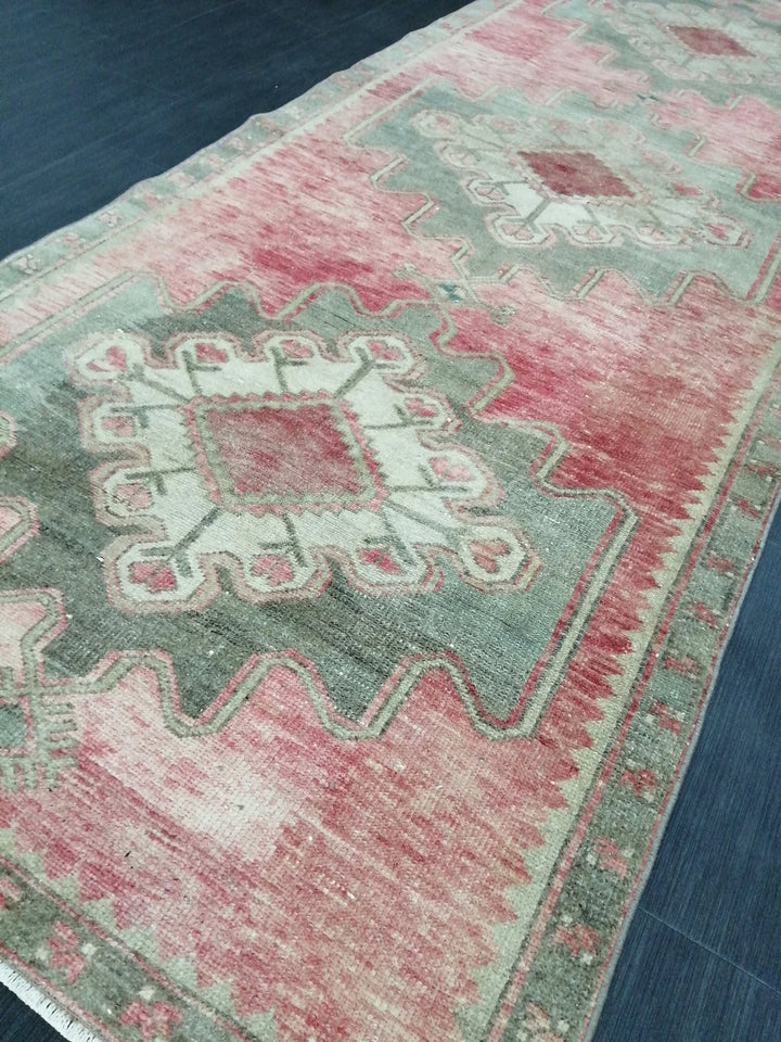 Turkish Runner Rug 3' 8" x 10' Hand-Knotted | No. WR86500