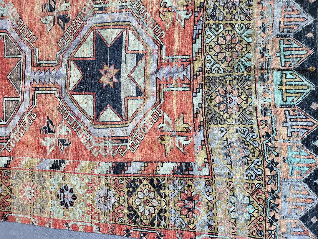 Rust Turkish Runner Rug 12' 7" x 30' 7" Hand-Knotted | No. WR86710
