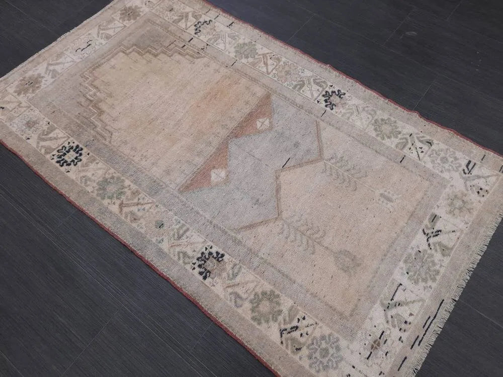 Blue Turkish Oushak Rug 2' 9" x 5' Hand-Knotted | No. WR87640