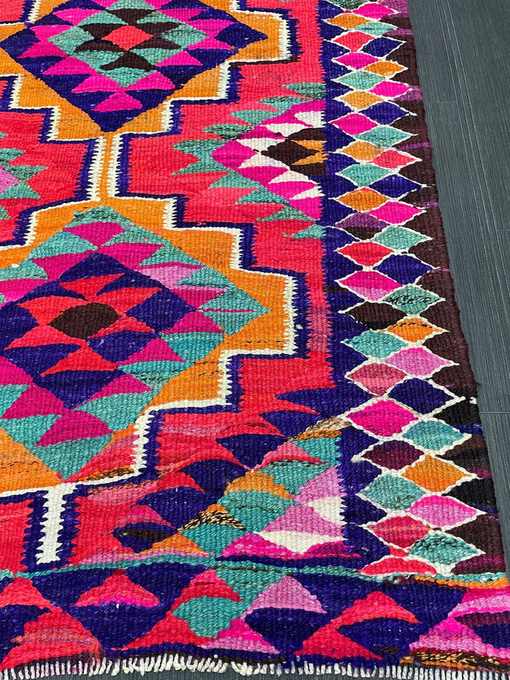 Rust Turkish Runner Rug 3' x 9' 9" Hand-Knotted | No. WR88125