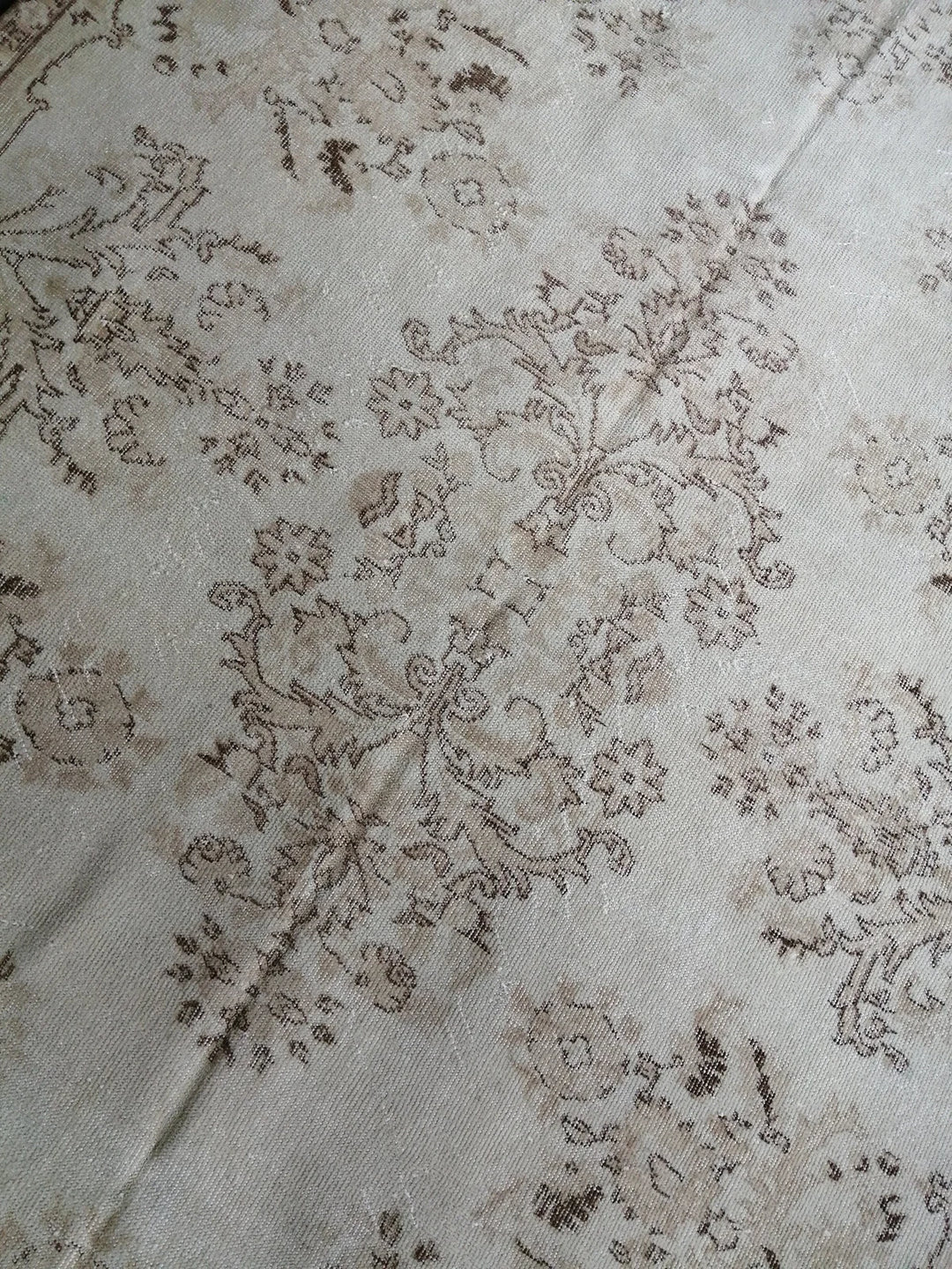 Beige Turkish Runner Rug 5' 5" x 9' Hand-Knotted | No. WR88346
