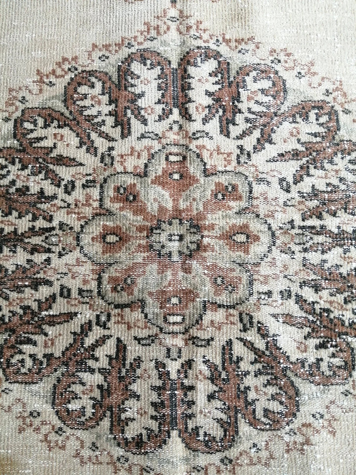 Beige Turkish Runner Rug 5' 6" x 9' 10" Hand-Knotted | No. WR88788