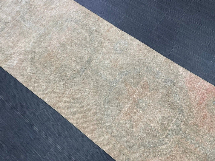 Brown Turkish Runner Rug 2' 9" x 12' 2" Hand-Knotted | No. WR88940