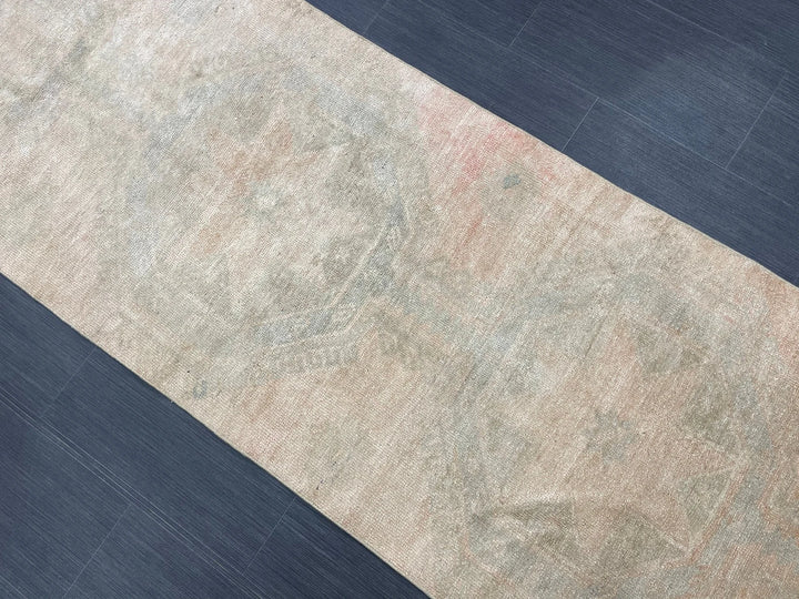 Brown Turkish Runner Rug 2' 9" x 12' 2" Hand-Knotted | No. WR88940