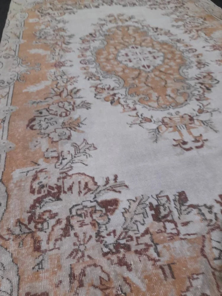 Rust Turkish Runner Rug 6' 5" x 10' 1" Hand-Knotted | No. WR89816