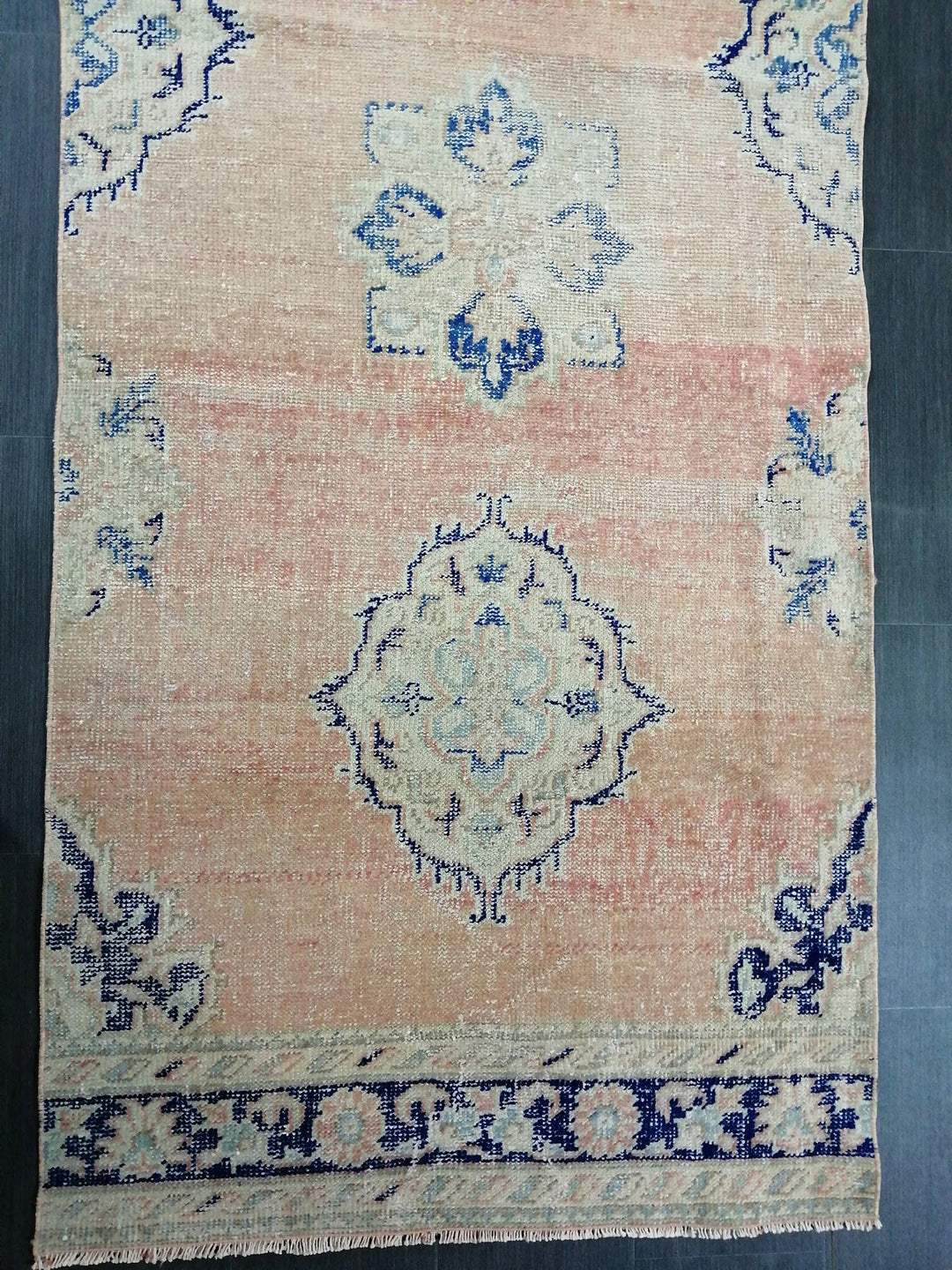 Rust Turkish Runner Rug 3' 5" x 12' Hand-Knotted | No. WR90018