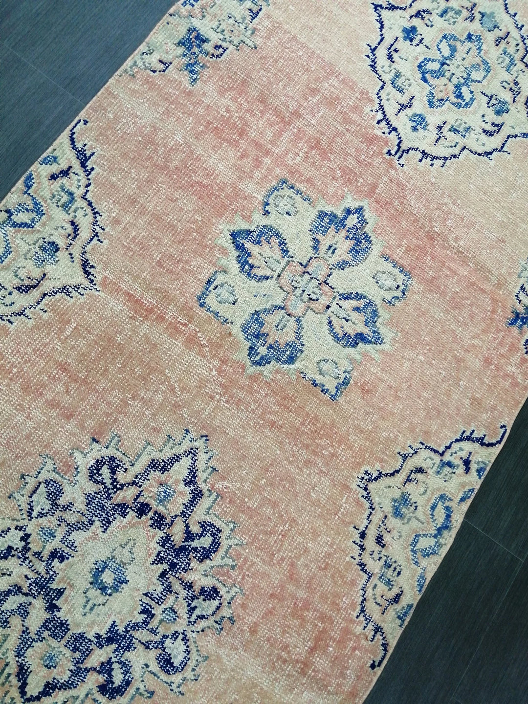 Rust Turkish Runner Rug 3' 5" x 12' Hand-Knotted | No. WR90018