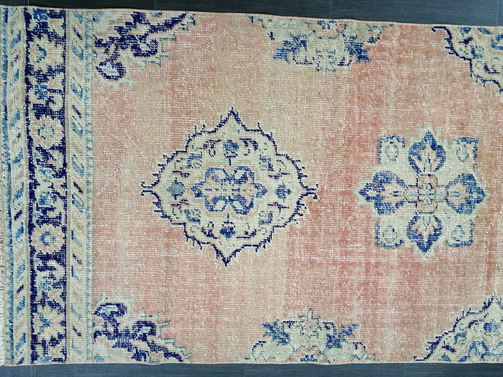 Rust Turkish Runner Rug 3' 5" x 12' Hand-Knotted | No. WR90018