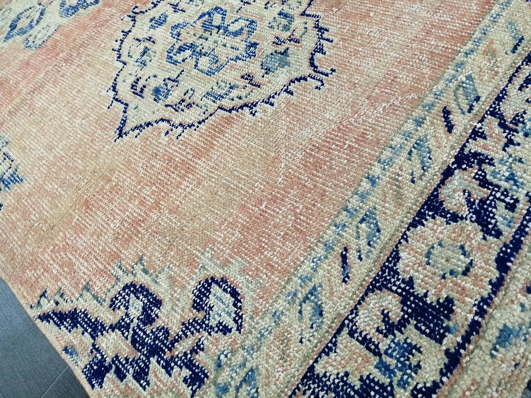 Rust Turkish Runner Rug 3' 5" x 12' Hand-Knotted | No. WR90018