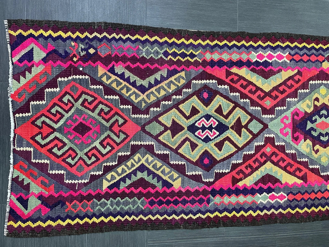 Rust Turkish Runner Rug 2' 11" x 13' Hand-Knotted | No. WR90333