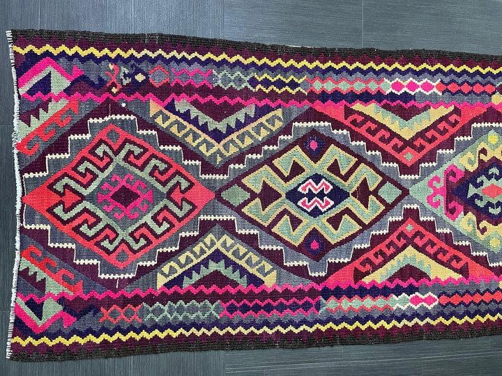 Rust Turkish Runner Rug 2' 11" x 13' Hand-Knotted | No. WR90333
