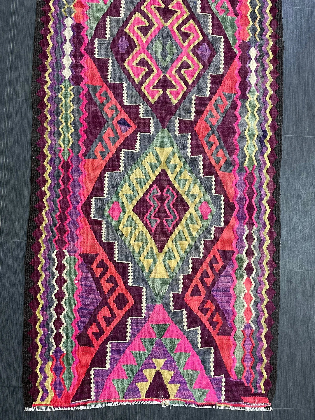 Rust Turkish Runner Rug 2' 11" x 13' Hand-Knotted | No. WR90333