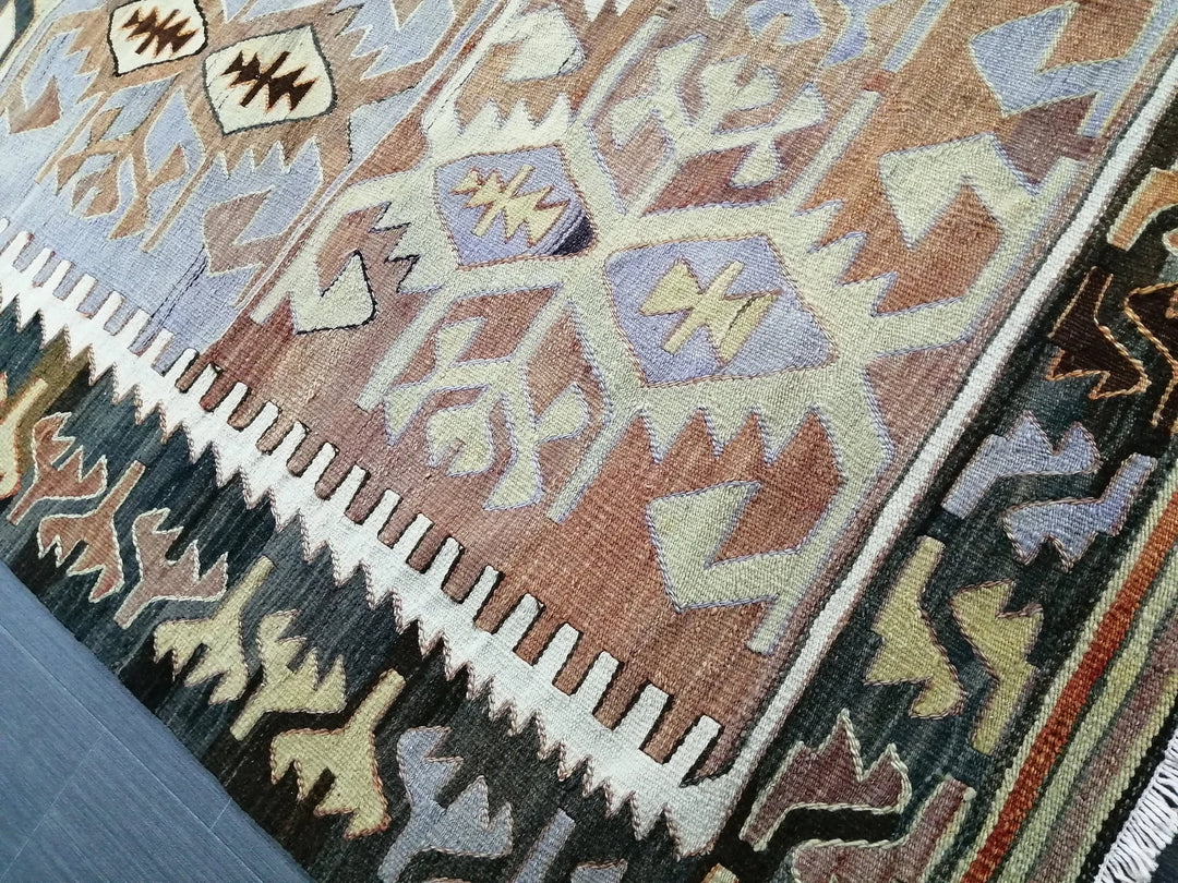 Rust Turkish Runner Rug 5' 9" x 9' 9" Hand-Knotted | No. WR90336