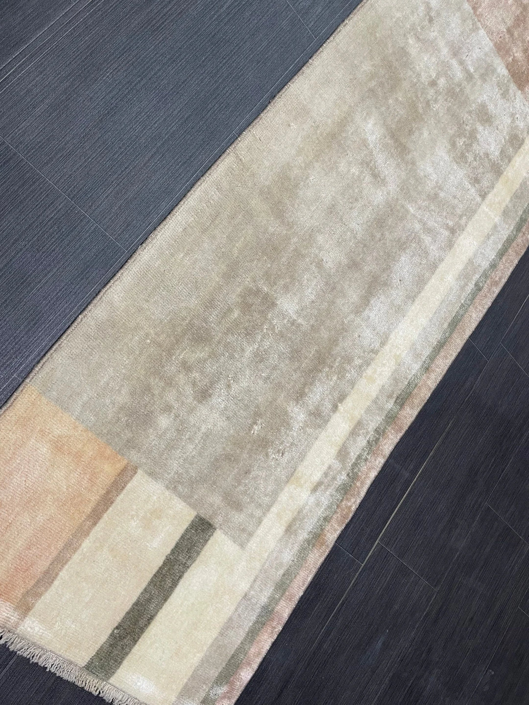 Brown Turkish Runner Rug 1' 11" x 10' 10" Hand-Knotted | No. WR90524