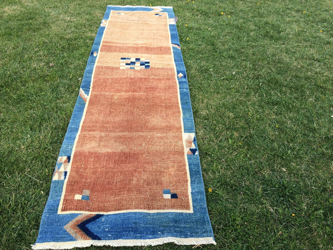 Turkish Oushak Rug 2'7" x 9'10" Hand-Knotted | No. WR90690