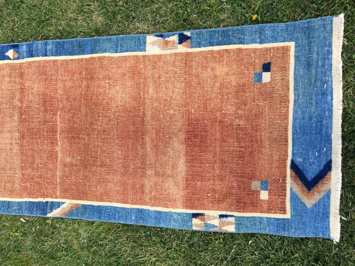 Turkish Oushak Rug 2'7" x 9'10" Hand-Knotted | No. WR90690