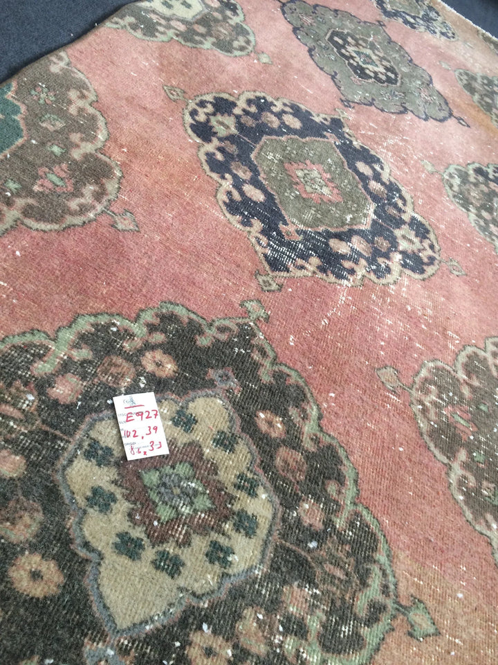 Turkish Runner Rug 3' 4" x 8' 7" Hand-Knotted | No. WR91098