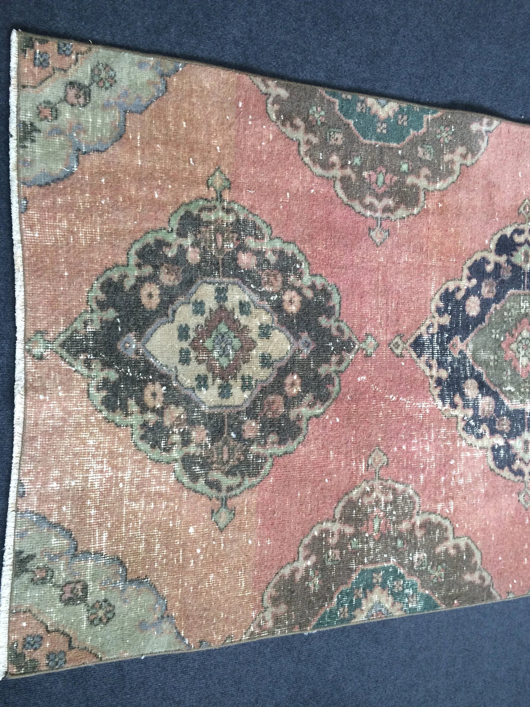 Turkish Runner Rug 3' 4" x 8' 7" Hand-Knotted | No. WR91098