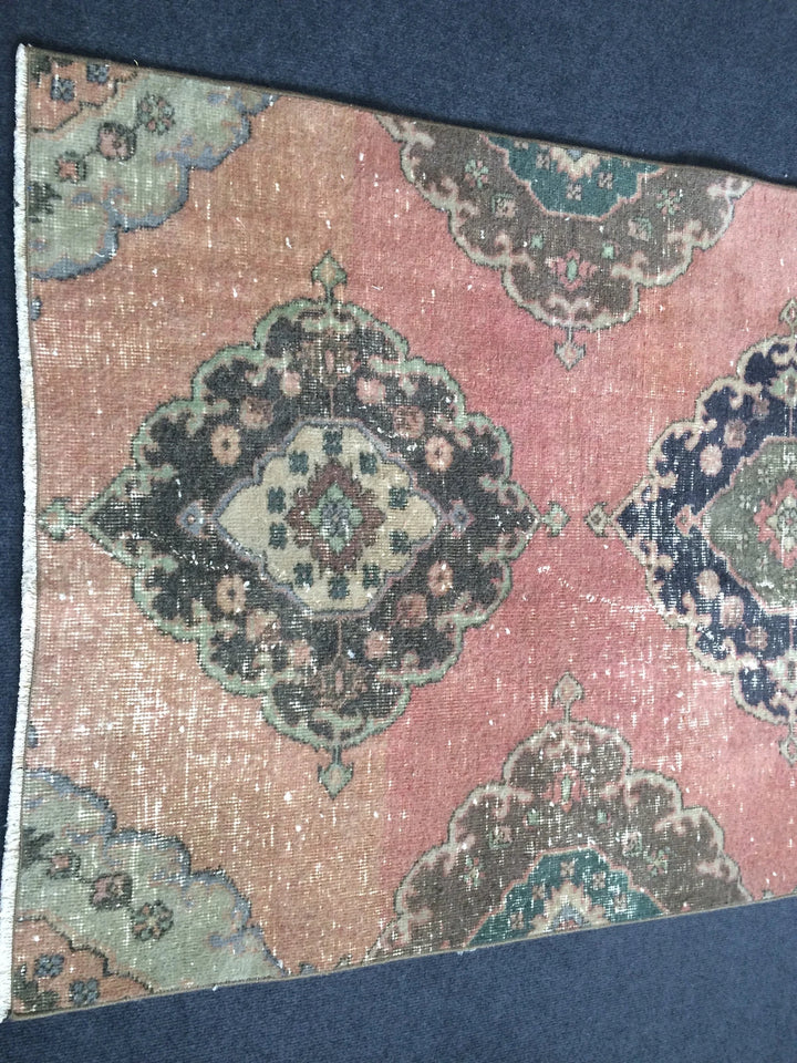 Turkish Runner Rug 3' 4" x 8' 7" Hand-Knotted | No. WR91098