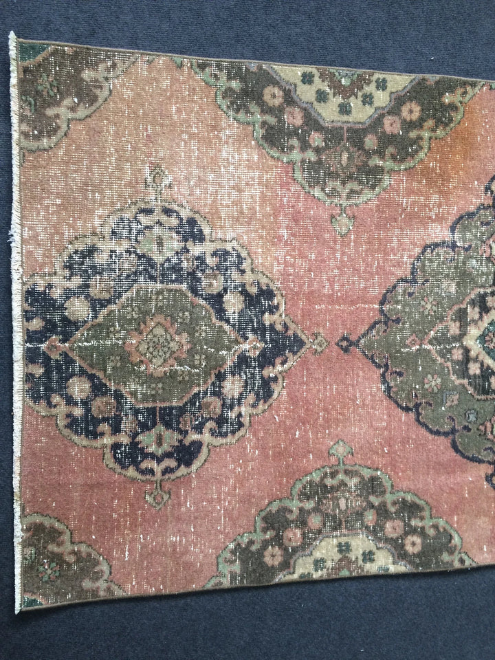 Turkish Runner Rug 3' 4" x 8' 7" Hand-Knotted | No. WR91098