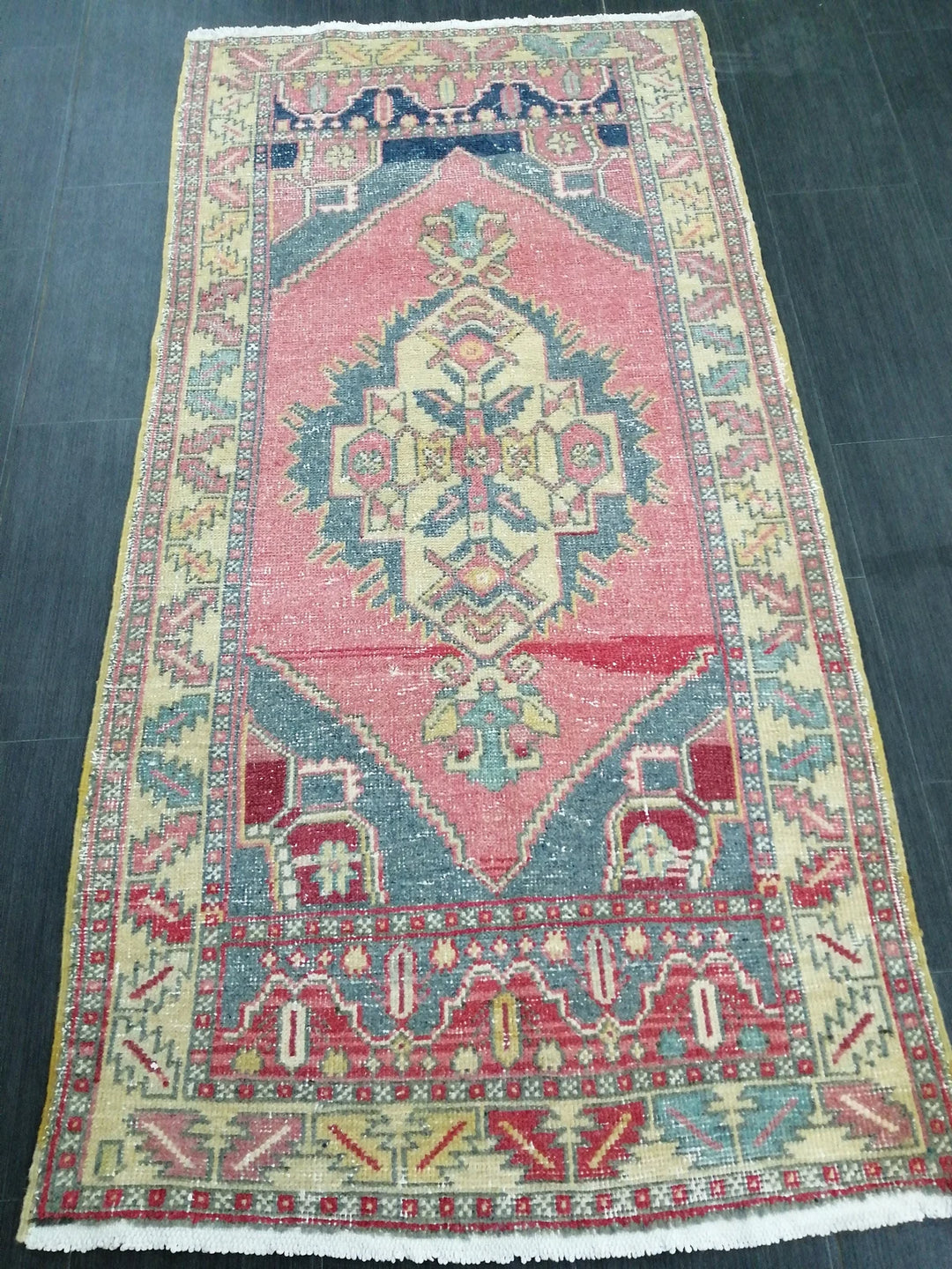 Rust Turkish Runner Rug 5' 1" x 7' 9" Hand-Knotted | No. WR91245