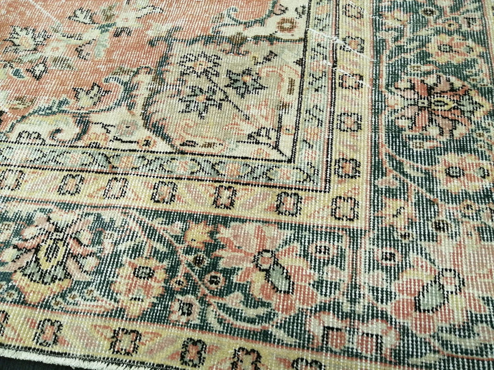 Tan Turkish Oushak Rug 6' 5" x 9' 8" Hand-Knotted | No. WR91848