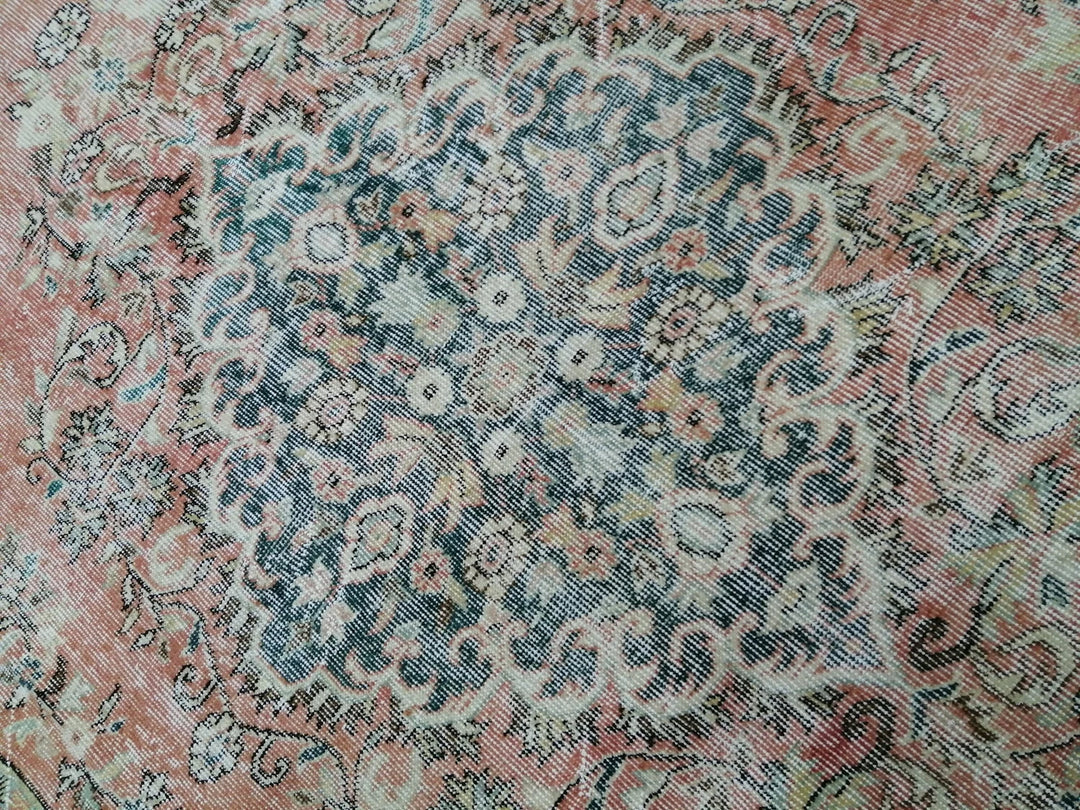 Tan Turkish Oushak Rug 6' 5" x 9' 8" Hand-Knotted | No. WR91848