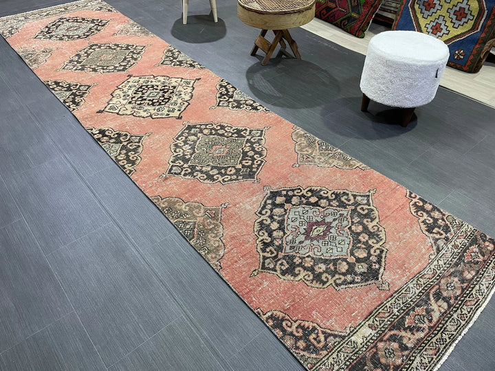 Turkish Runner Rug 2' 9" x 11' 6" Hand-Knotted | No. WR92034