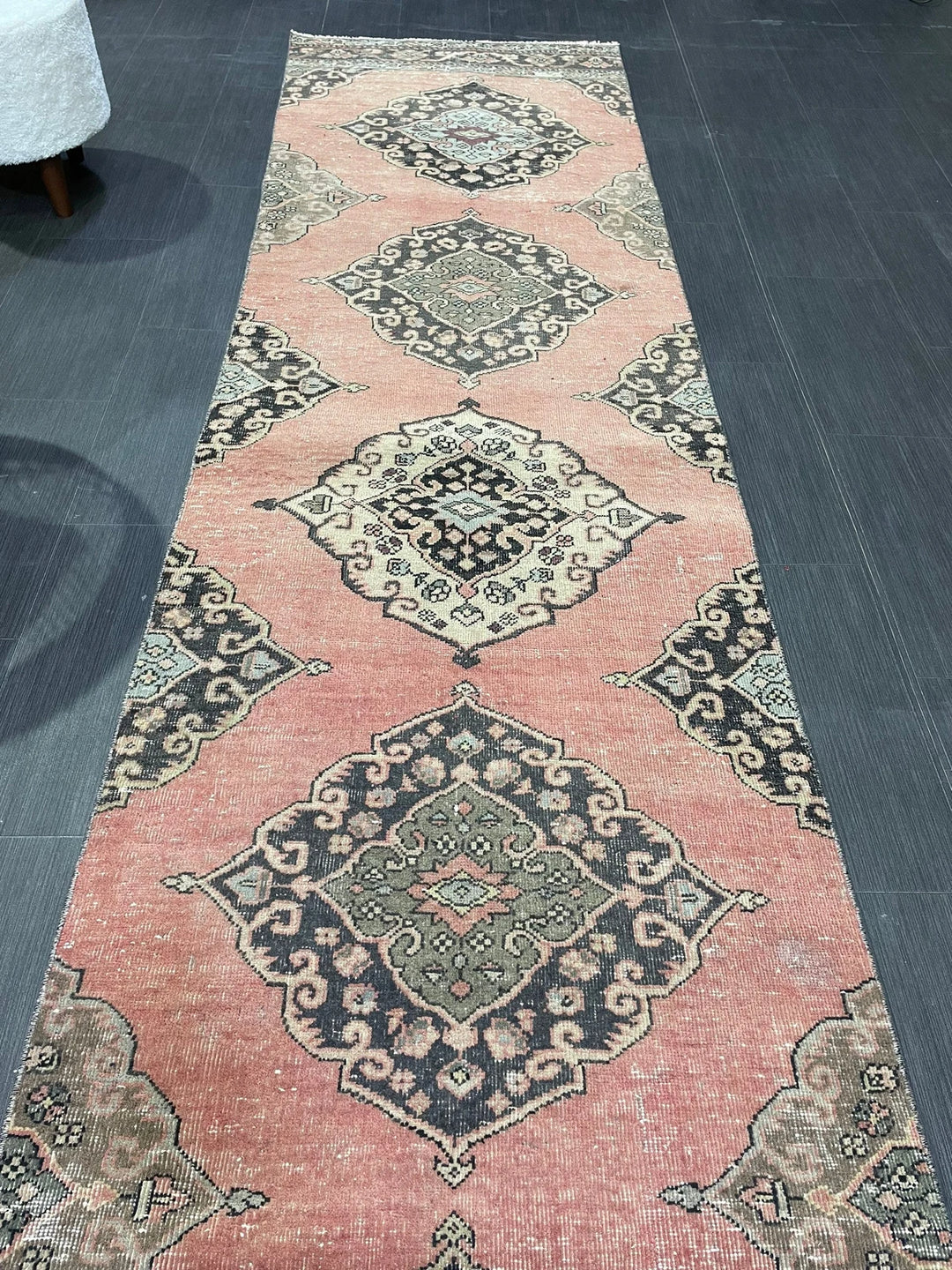 Turkish Runner Rug 2' 9" x 11' 6" Hand-Knotted | No. WR92034