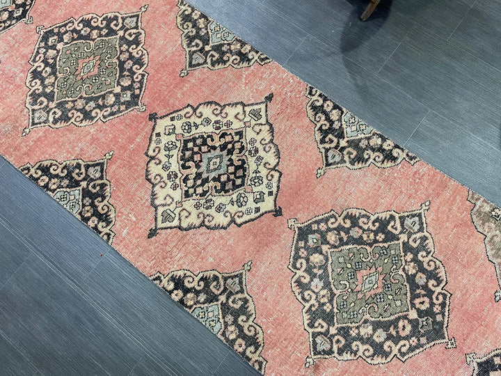 Turkish Runner Rug 2' 9" x 11' 6" Hand-Knotted | No. WR92034