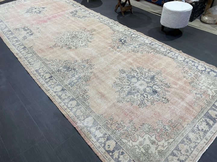 Tan Turkish Runner Rug 5' x 13' 1" Hand-Knotted | No. WR92442