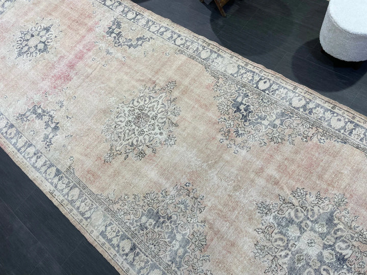 Tan Turkish Runner Rug 5' x 13' 1" Hand-Knotted | No. WR92442
