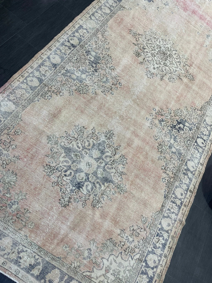 Tan Turkish Runner Rug 5' x 13' 1" Hand-Knotted | No. WR92442