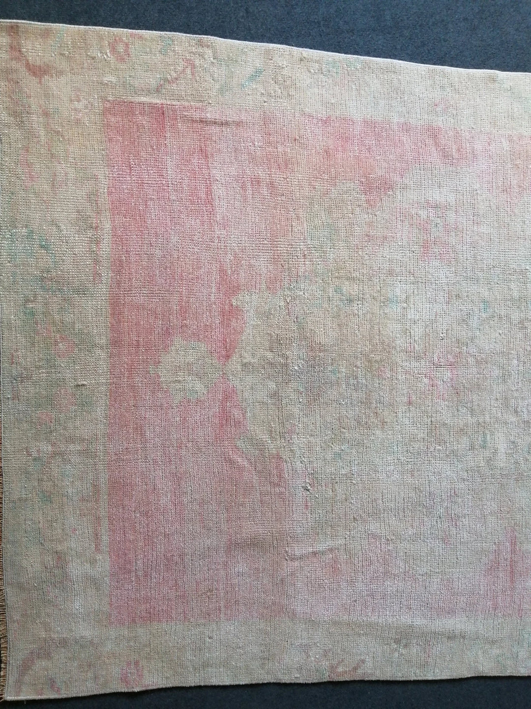 Beige Turkish Runner Rug 4' 4" x 12' Hand-Knotted | No. WR92577